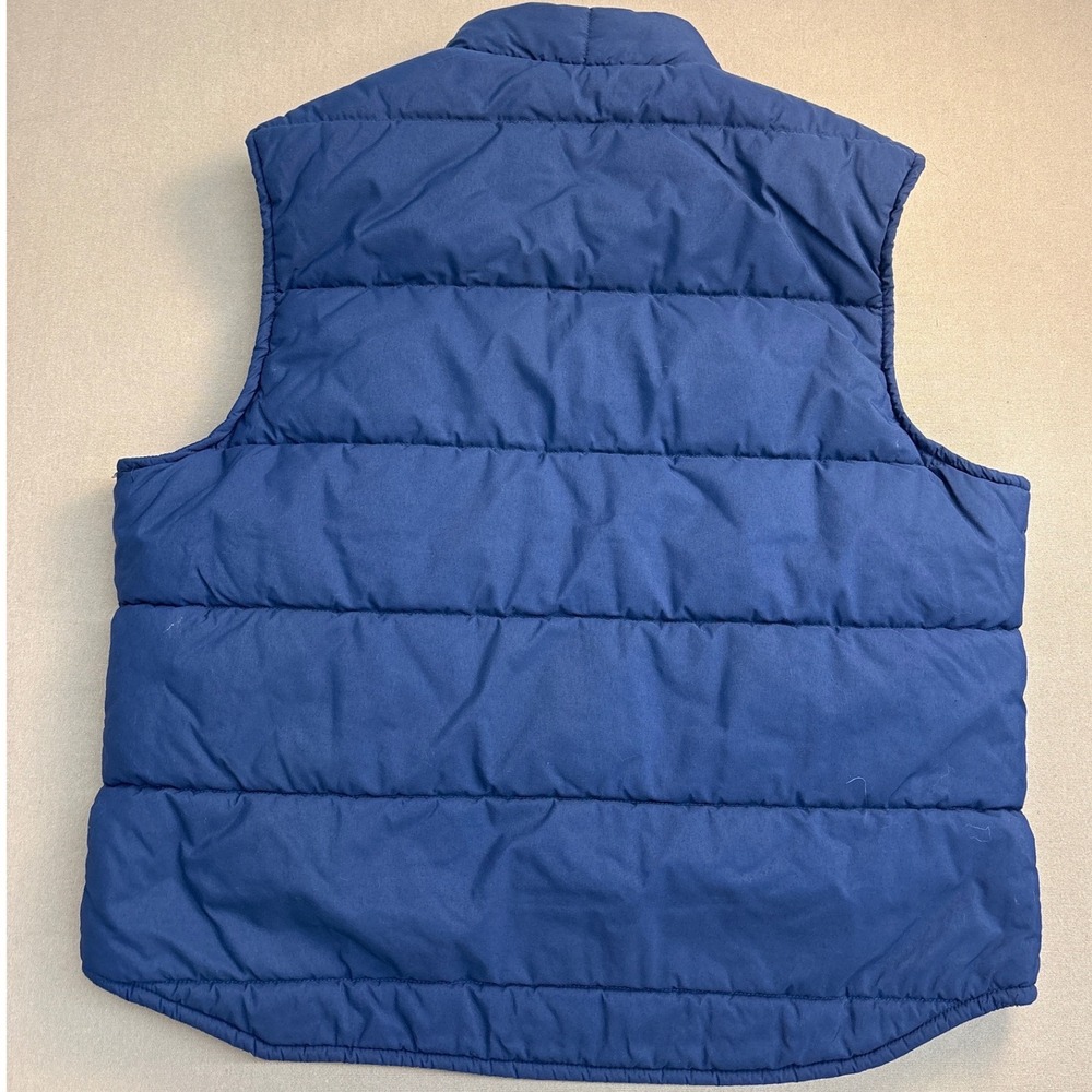 Vintage Lee Storm Rider Puffer Vest Mens XL Navy Blue Quilted Western USA - Picture 2 of 6